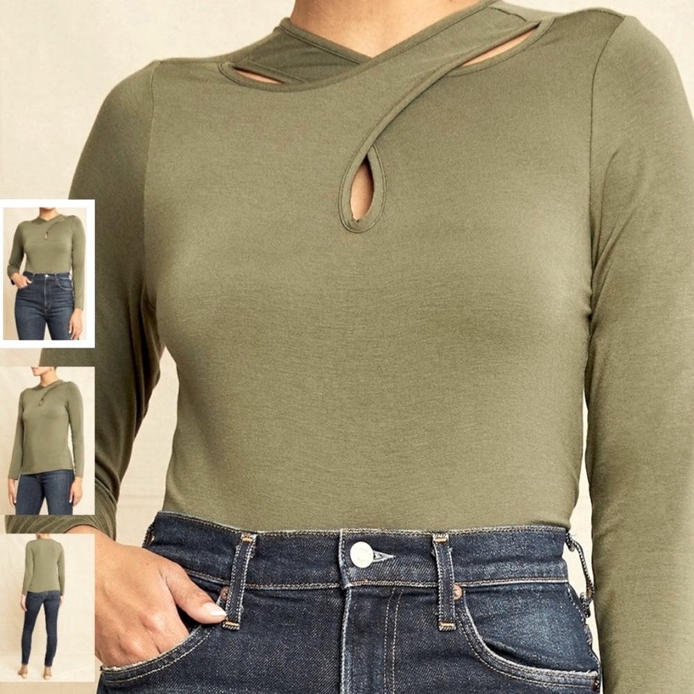 Amour Vert Petra Dream Knit Top S Vine Green